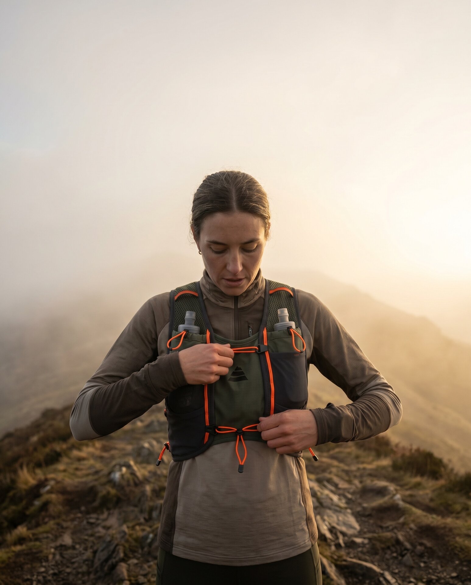 The Ridge vest, strap cinch