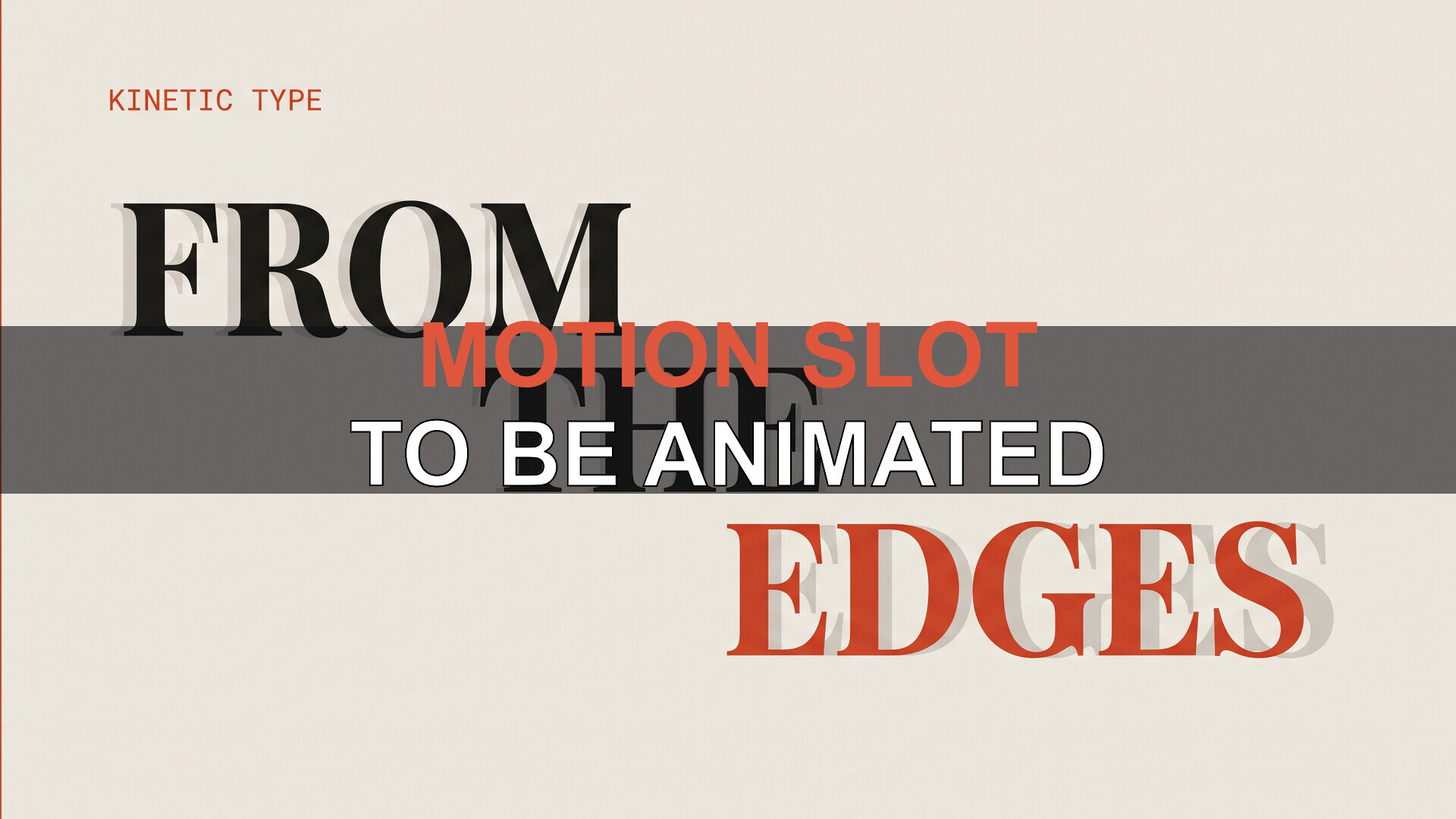 Type in motion, study