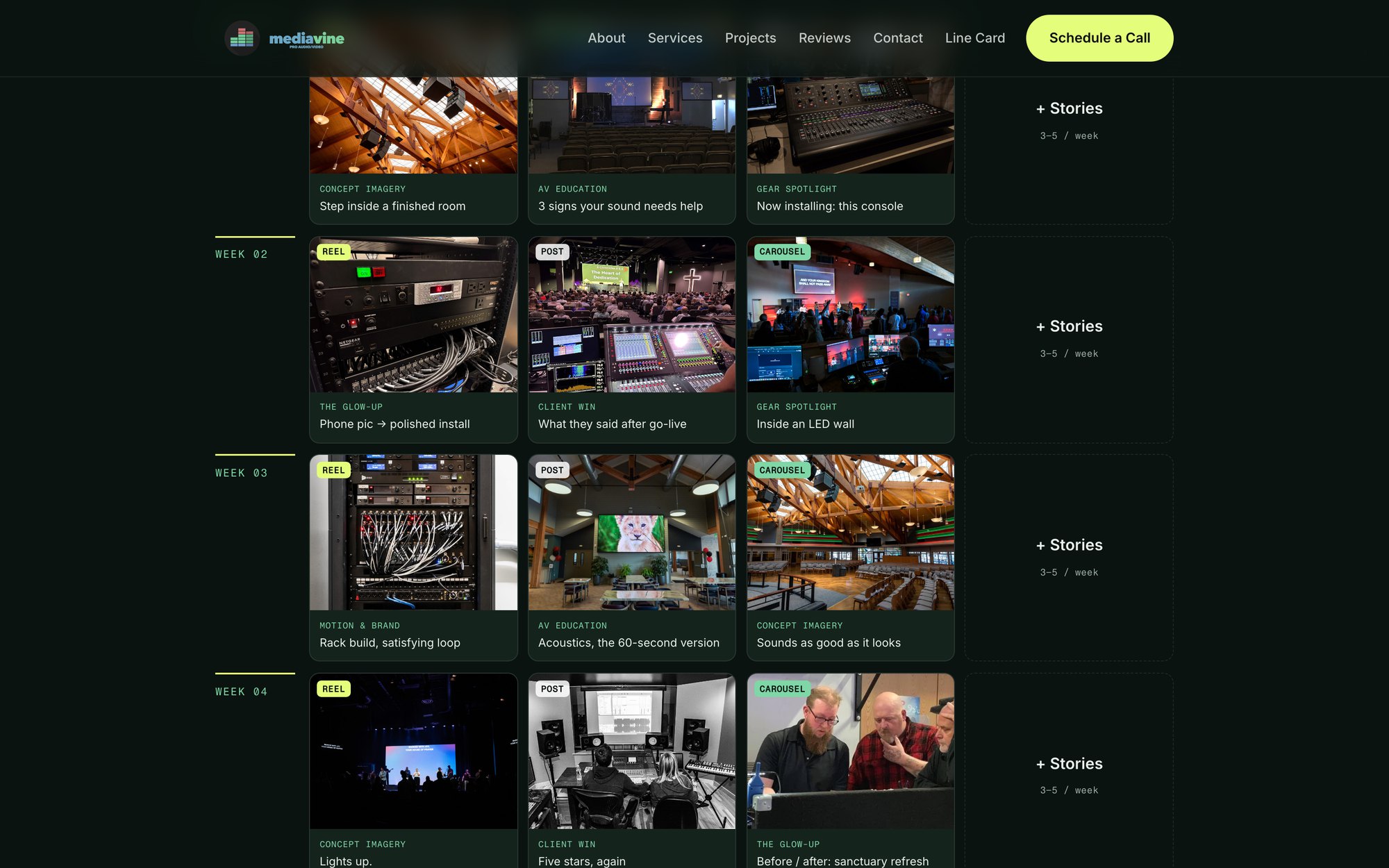 MediaVine Pro AV, The automation, in one scroll 16:10 2