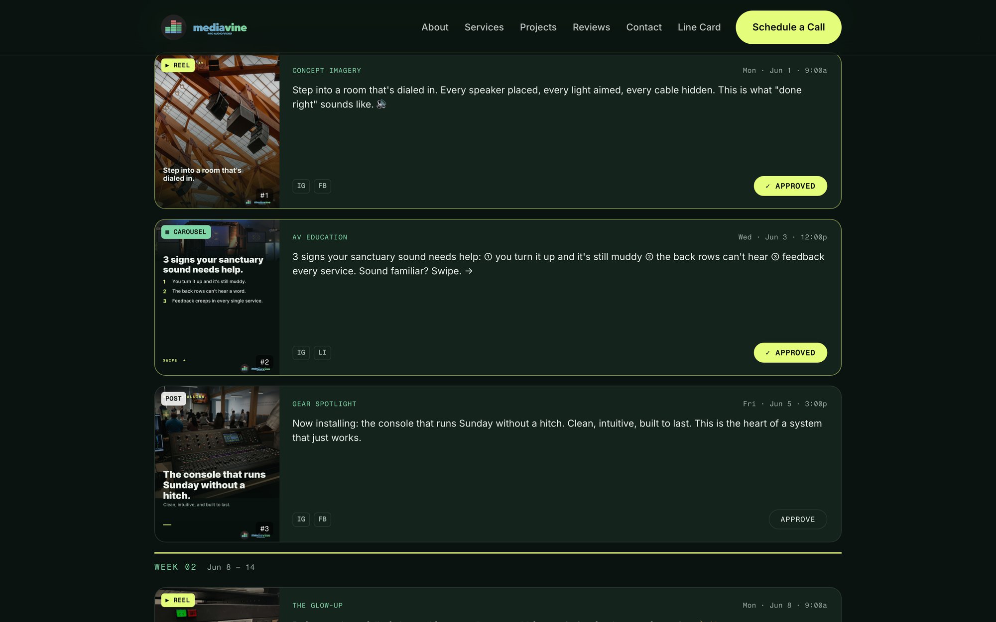 MediaVine Pro AV, The automation, in one scroll 16:10 3
