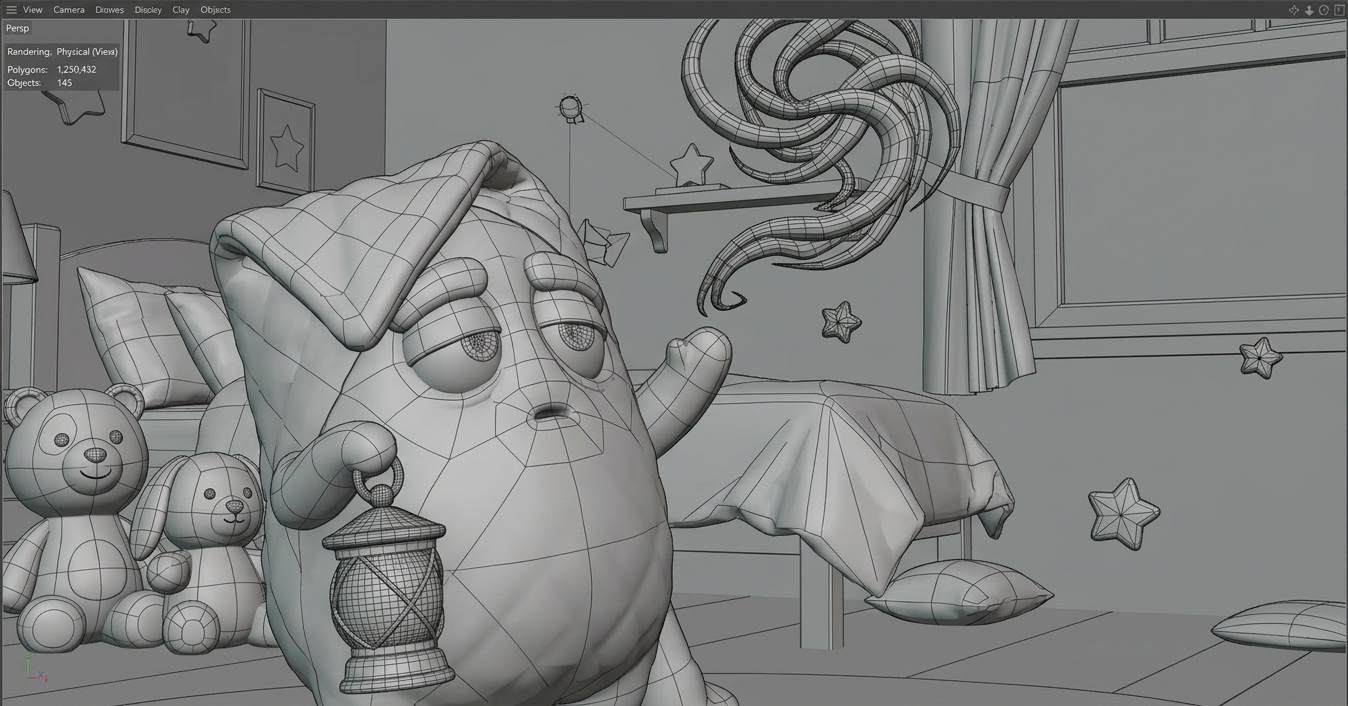 Working viewport, EP01 hero scene